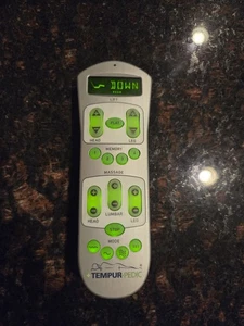 Control remoto inalámbrico TempurPedic Tempur-Ergo 10003-RFREMS-L008 FABRICANTE DE EQUIPOS ORIGINALES ¡Funciona! - Imagen 1 de 3
