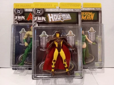 DC DIRECT INCRÍVEIS BONECOS ANDROIDS CONJUNTO COMPLETO DE 3 COM HOURMAN - TODOS NOVOS EM PERFEITO ESTADO - Imagem 1 de 4