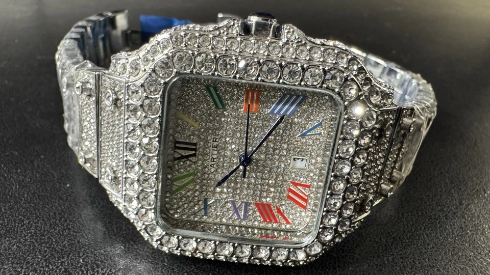 Reloj Cartier para hombre plateado acero inoxidable Foto 1 de 4