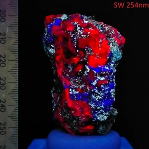 Fluorite Calcite Willemite fluorescent long & short wave Red Cloud Arizona 276ct - Bild 1 von 12