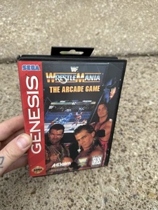 WWF Wrestlemania The Arcade Game Sega Genesis Rare Video Game In Box Tested - Bild 1 von 6