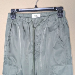Pistola Cargo Jogger Pants XS Sage Green Drawstring Waist Utility Pockets Street - Picture 1 of 8