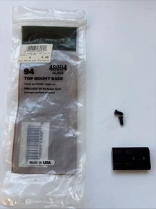 Weaver 94 base #48094 Aluminum Front Base Glossy Black for Winchester 94 - Picture 1 of 4