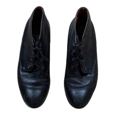 Botas Ariat de couro preto Jesse com cadarço vovó tamanho 7.5 *Use nas solas veja fotos* - Imagem 1 de 4