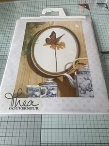Thea Gouvernuer Butterfly On A Flower Cross Stitch Kit - Picture 1 of 2