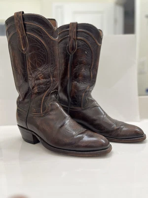 Dan Post, Botas Vaqueras de Cuero para Hombre, Marrón, Talla 7 Modelo 6575, Hechas en EE. UU. Foto 1 de 4