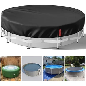 Poolabdeckung Rund 460cm UV Schutz Poolplane Winter mit Kordel - Bild 1 von 11