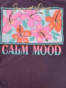 Zara Dark Gray Sunset Day Tee for Girls - Size 11-12 - Picture 1 of 10