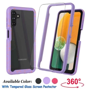 For Samsung Galaxy A13 5G Case Slim Phone Cover Tempered Glass Screen Protector - Picture 1 of 39