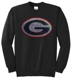 Women's University Georgia Bulldogs Ladies Bling Shirt Sweatshirt Woman's S-XL