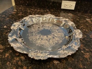 Old Master Silverplate 15" Ornate Tray by Towle in Original Box - Picture 1 of 10
