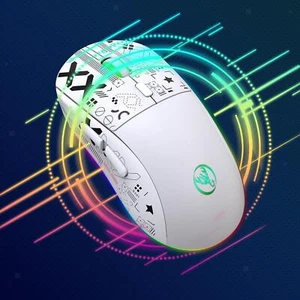 Mouse Computer Mouse 3 Modes ( BT + USB) 3600 DPI LED RGB Backlit High Precision - Picture 1 of 7