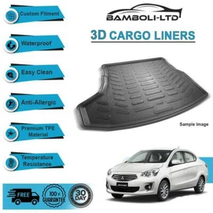 3D CARGO LINER BOOT LINER REAR TRUNK MAT FOR Mitsubishi Attrage Sedan 2014 - Picture 1 of 4