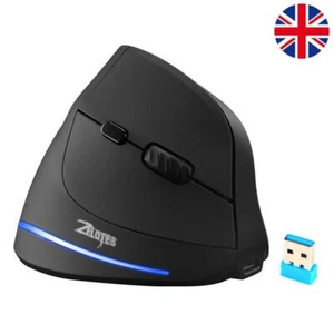 ZELOTES F-35 6 Buttons Rechargeable Wireless 2400DPI Adjustable Vertical Mouse - Picture 1 of 10