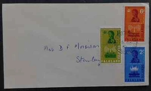 1962 Falkland Islands 50th Anniv Radio Communications FDC 3 stamps Port Stanley - Picture 1 of 2