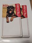 Lot Of 2 Pet Love Memo Pads Rottweiler - 80 Sheets Each.  NOS From 2000