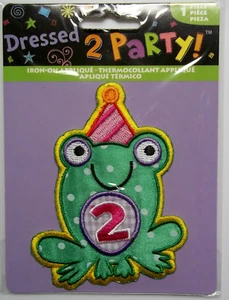Iron-on Applique Kids Age # 2 Frog Free Shipping Horizon NIP - Picture 1 of 1