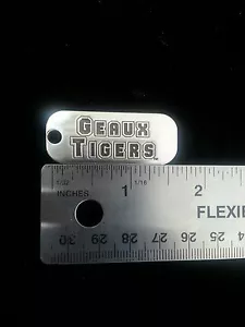 LSU Tigers Geaux Tigers NCAA College Football silberne Erkennungsmarke Charm kostenloser Versand - Bild 1 von 1