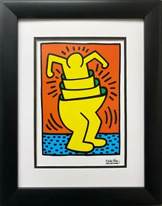 Impresión de arte pop Keith Haring "KH06" RECIÉN ENMARCADA PERSONALIZADA impresión Warhol BRUCE McGAW - Imagen 1 de 3