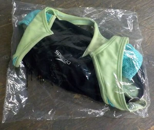 Speedo Girls' Mesh Splice Thick Strap 1 Piece Swimsuit - Paradise Green - 7 - Us - Picture 1 of 3