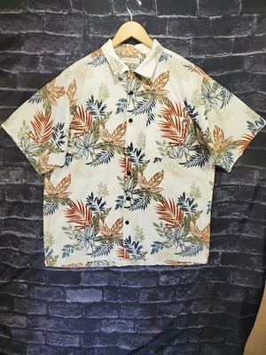 Camisa Hawaiana Island Republic Para Hombres Grande Azul Rojo Floral Playa Vacaciones Crucero  Foto 1 de 4