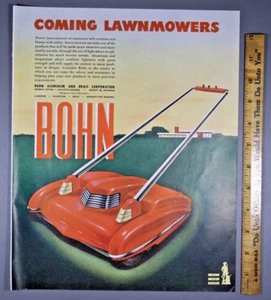 Anuncio impreso Bohn 1945 Aluminum and Brass Corporation - Coming Cortadoras de césped - Imagen 1 de 2
