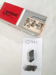 10 NUOVI INSERTI IN CARBURO DI PRIMA TACCA VR / WESSON NG 3178L. GRADO VR52. {Q991} - Foto 1 di 2