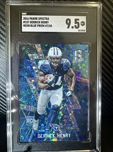 2016 Derrick Henry Spectra Neon Blue  47/60 RC SGC 9.5 🔥🚜💥 Titans SSP Disco - Picture 1 of 9
