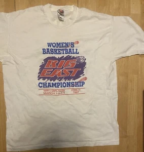Vintage 1997 Women’s Basketball Big East Tournament XL Single Stitch Shirt NCAA - Bild 1 von 6