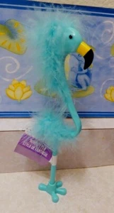 1 Pluma de Escritura FLAMINGO Verde Azulado Pluma Esponjosa Florida Luau Mesa de Escritorio FIESTA - Imagen 1 de 6