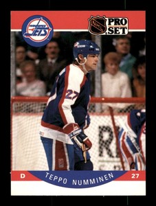  1990 Teppo Numinnen 334 Jets 27 Pro Set Hockey Sports Trading Card 