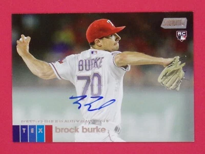 2020 Stadium Club Brock Burke RC Autographs #ABBU Texas Rangers - Image 1 of 2