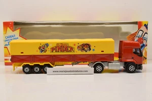SEMI REMORQUE RENAULT CIRQUE PINDER REF. 3055.2 MAJORETTE 1/60 NEUF EN BOITE - Imagen 1 de 8