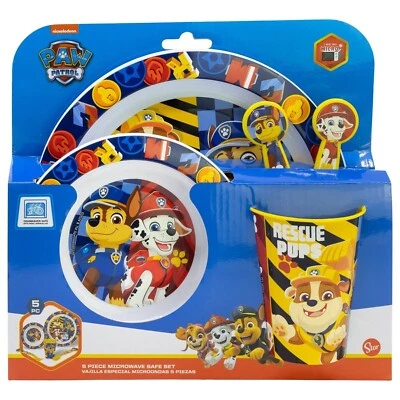 Paw Patrol Kinder Geschirr-Set 5 teilig Becher Teller Schüssel Besteck - Bild 1 von 3