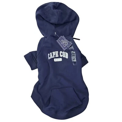 Sudadera con Capucha Cuffy's Cape Cod Perro Gris Marino 2X 26"-28" Pecho 18"-19" Cuello Foto 1 de 2