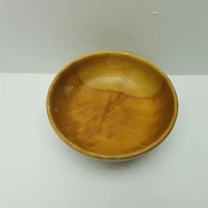 Cuenco de madera vintage Ralph A. Bailey & Co Oregon Myrtlewood etiqueta original años 60 - Imagen 1 de 9
