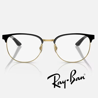 Ray-Ban RB8422 Eyeglasses 2890 Polished Black On Gold 52-19-145 - NEW - Image 1 of 4