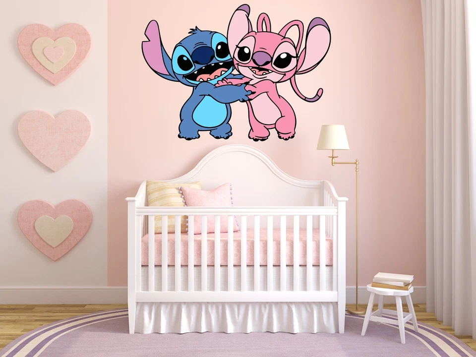 Disney Stitch & Angel Wall Sticker - Image 1 of 4