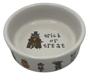 Haustier Futternapf Trick or Treat Ursula Dodge Halloween Steinzeug klein 5" Dracula - Bild 1 von 13