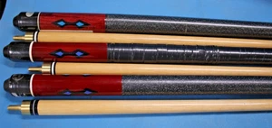 Sportcraft 2 Piece Sure Grip 57 Inch 19 & 20 Ounce Pool Cues - Picture 1 of 6