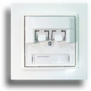 Prise Réseau Cat 6 RJ45 Encastrée Blanche - Afbeelding 1 van 1