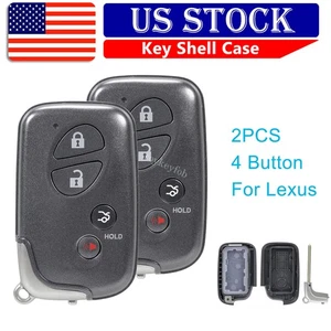 2 for 2008 2009 2010 2011 Lexus ES350 IS250 GS460 IS350 Remote Car Key Fob Shell - Picture 1 of 10