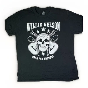 Willie Nelson BORN FOR TROUBLE Country Musik Grafik T-Shirt Größe 2XL - Bild 1 von 3