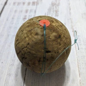 Vintage Rustic 2" Cork Fishing Bobber Float Antique - Picture 1 of 4