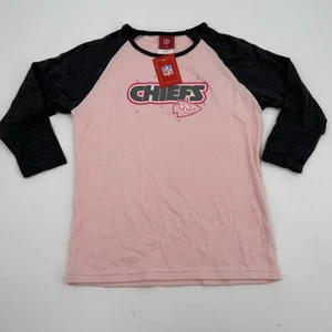 Vintage Kansas City Chiefs NFL 3/4 Sleeve T-Shirt Women’s Medium NWT - Picture 1 of 6