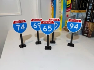 Mini Interstate Highway Schilder Set - Bild 1 von 3