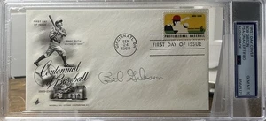 1969 BOB GIBSON PSA 10 AUTO Centennial of Baseball ArtCraft Cachet - Picture 1 of 5