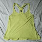 Poof Tank Top Womens Strappy Large Green Woven Racerback Bangle Charm