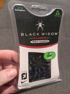 Black Widow Classic Golf Cleats Softspikes 18 fast twist New Old Stock 2010 - Picture 1 of 6