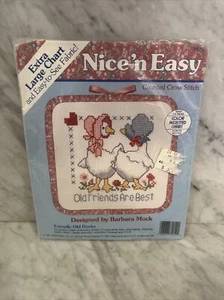 Dimensions Nice ‘n Easy counted cross stitch Kit Friends Old Ducks Goose Geese - Picture 1 of 8